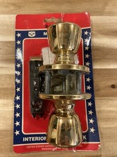United States Hardware Polished Brass Bed & Bath Door Knob D-600B United States