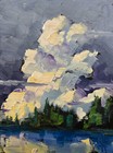 New Small Canvas Art Tonalist Painting Style Palette Original Colorist Hawkins