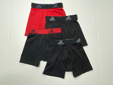 Adidas Boy's Aeroready Boxer Briefs - Stretch Microfiber Blend - Small - 4 Pair