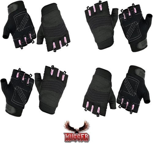 Women's Air Cooled No Sweat Knit Extreme Comfort Fingerless Driving Riding Glove - Picture 13 of 15