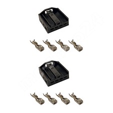 2x Stecker 4-polig R&uuml;ckleuchte R&uuml;cklicht Subwoofer f&uuml;r BMW weiblich Crimp