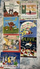 Halloween Christmas Book Lot Random Assortment Of 12 Holiday Kids Children