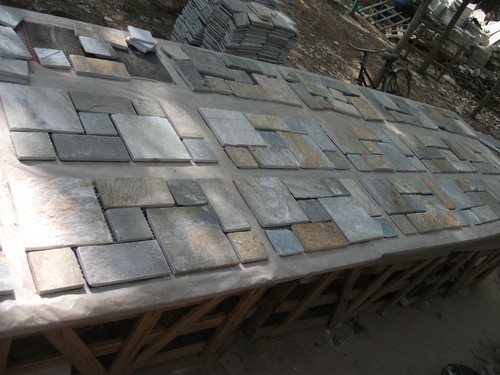 ASHLAR NATURAL SLATE STONE FLOOR WALL TILES PAVING CLADDING FLAGSTONE 600X300 - Picture 3 of 5