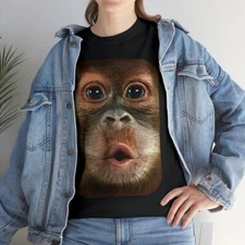 Funny Monkey T Shirt Joke Friends, Mom, Dad, Animal Tee Street Clothing