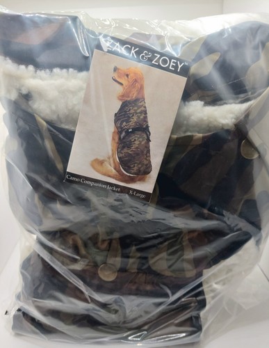 Zack & Zoey Dog Clothes Camo Companion Jacket Size XL - 第 1/1 張圖片
