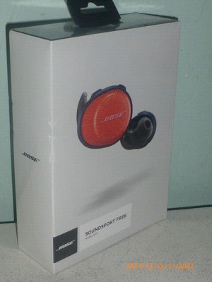 Bose Soundsport Free Wireless Bluetooth Made for Apple & Android Orange/Navi NEW