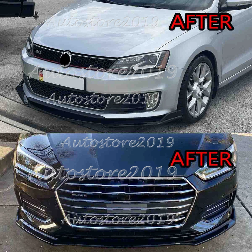 For Acura TSX 2009-2014 Glossy Black Front Bumper Lip Splitter Spoiler Body Kit Foto 2 de 4