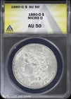 1880-O $1 Morgan Silver Dollar ANACS AU 50 | Micro O