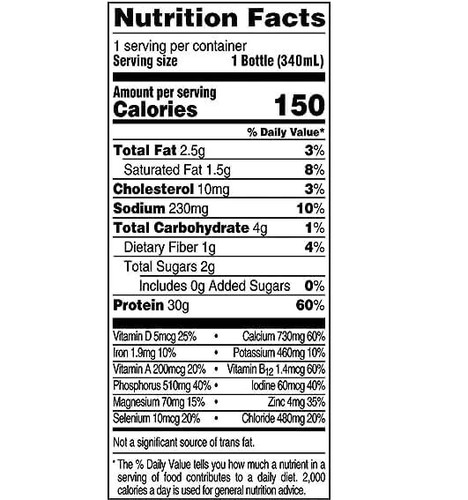 Fairlife Ernährungsplan High Protein Schokolade 30g Shake, gelatinefrei, - Bild 5 von 5