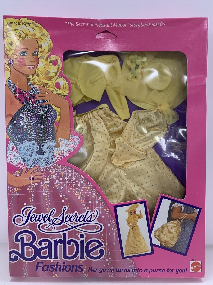 人形 Jewel Secret Barbie Doll VINTAGE JEWEL SECRETS BARBIE DOLL FASHION Pleasant Manor Yellow