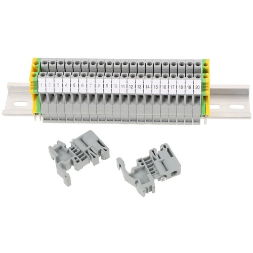 Terminal Block Connector Set Jumper Wire Rail Din Low Voltage Disconnect