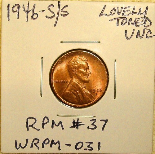 1946-S/S Repunched Mintmark (RPM) # 37 Lincoln Cent - Uncirculated - Picture 4 of 6