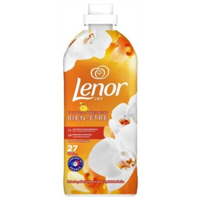 7,26 /L - 8x Lenor Weichspüler - Bernstein & Orchidee - 27 Waschladungen / 567ml