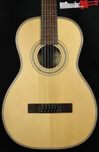 Vintage VE-880PB Paul Brett Natural 12-String Acoustic Electric Guitar w/OHSC
