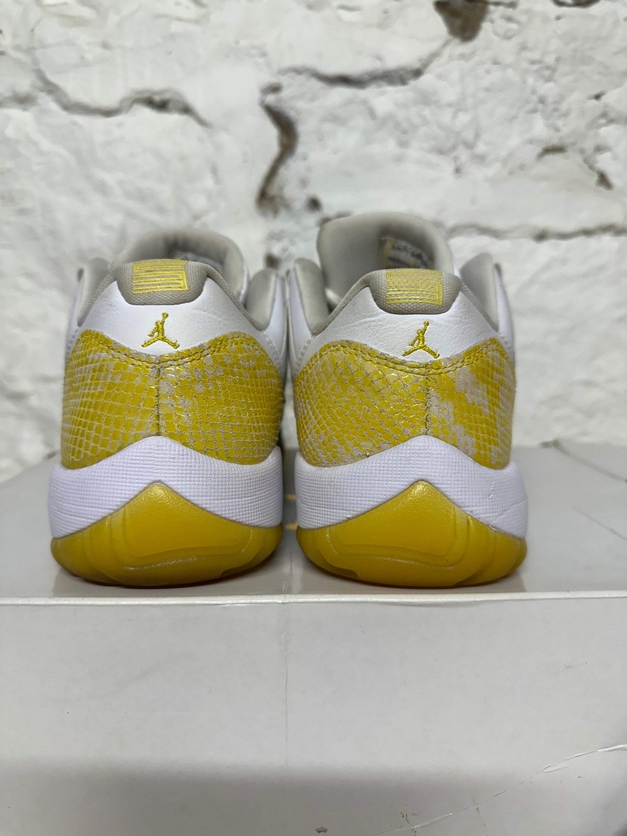 Air Jordan 11 Low Yellow Snakeskin Women's Size 10 Pre-owned