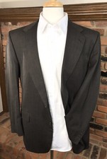 Stafford Traveler Plus Brown Wool 42R Stretch Sport Coat 2-Btn Lined Blazer