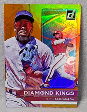 2022 Panini Donruss Adolis Garcia #15 Diamond Kings Insert Holo Orange - Rangers