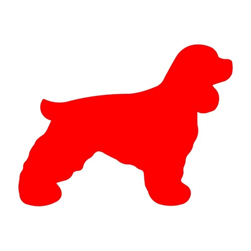English Cocker Spaniel Decal Car Window Laptop Dog Silhouette Sticker - Picture 4 of 11
