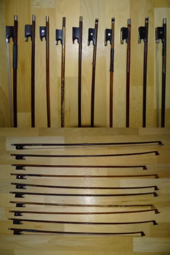 10 OLD VIOLIN BOWS FOR RENOVATION (S056)