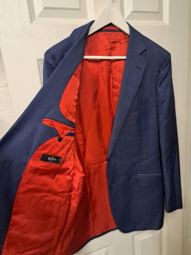Suit Supply Sienna Navy Blue Suit UK 40 Wool 2 Piece London Savile Row - Picture 4 of 20