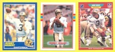 1989 Pro Set Score Topps BOBBY HEBERT New Orleans Saints 3-Card Lot