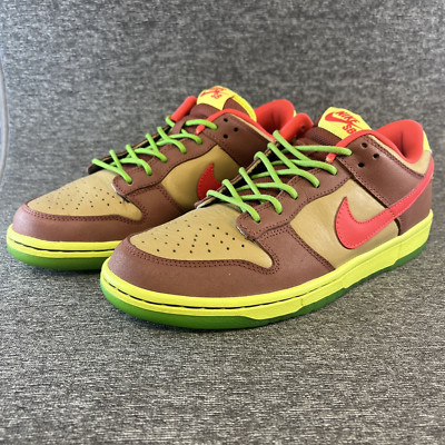 Size 8.5 - Nike SB Dunk Low Premium Toxic Sea Robin Brown 313170 261 - Green