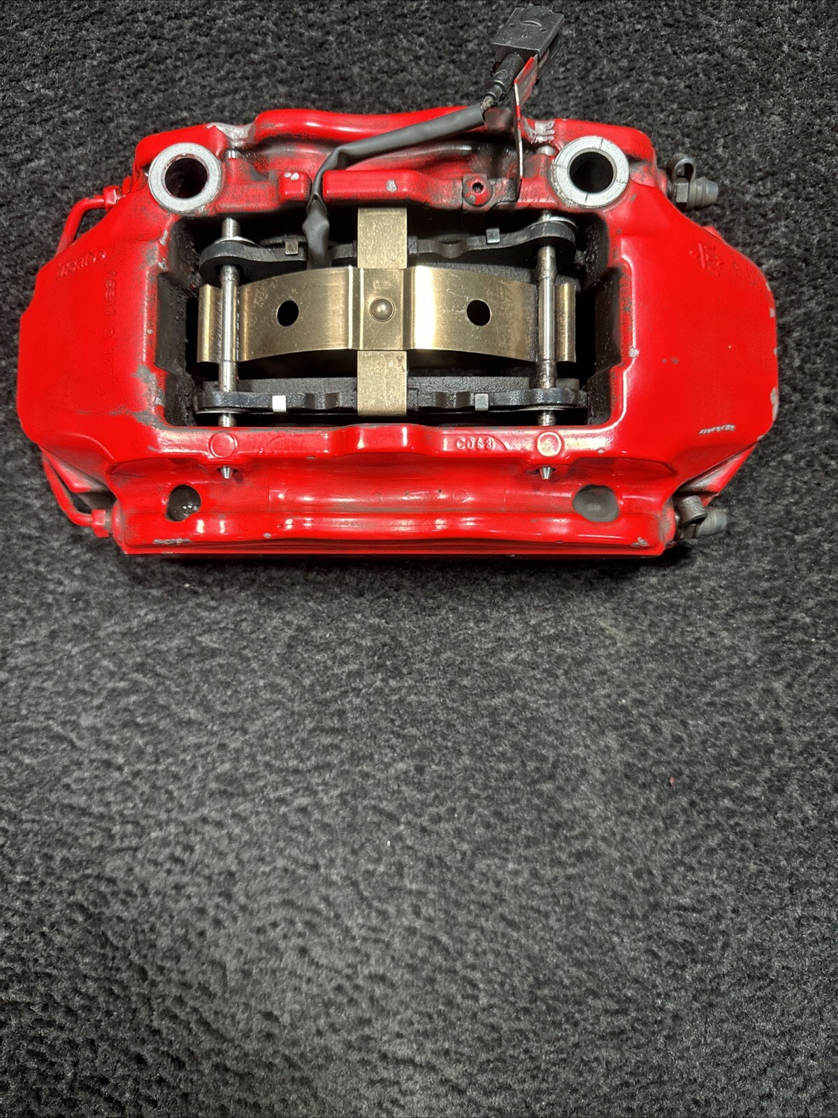 2017 Maserati Ghibli Front Brake Calipers Set 4 Piston OEM Red