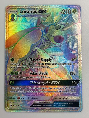 rarest pokemon card in sun and moon Single LURANTIS GX 150/149 Hyper Rare & Base Toys & Games 20 Retreat Cost The Most Expensive Sun &
