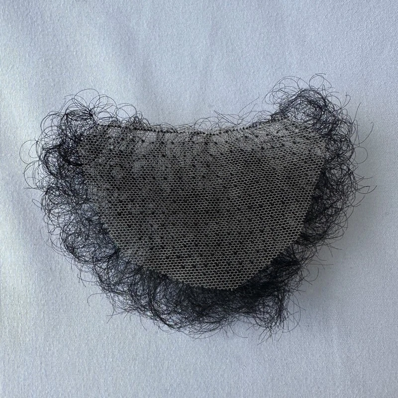 Pegatinas de cabello púbico falso Merkin Body Hair muñeca de silicona simulación cabello púbico Foto 3 de 4