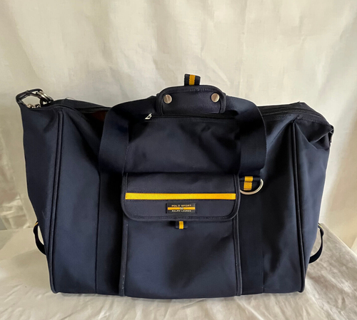 RALPH LAUREN POLO SPORT heavy nylon shoulder duffel TRAVEL bag - Picture 4 of 7