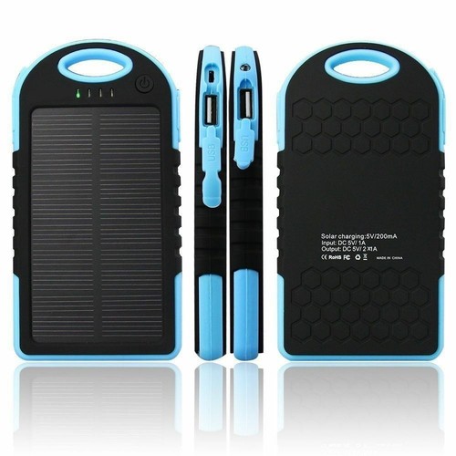 Cargador Solar Portatil Power Bank con Doble USB Bateria / Pila |