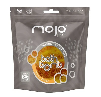 NAUGHTY ORIGINALS Mojo Pro Pheromon infundierte Badebombe (Nuru Gewürz)