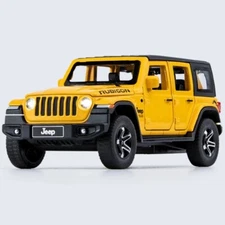 1:32 Jeep Wrangler Diecast Model Cars Light Off-road Vehicles Simulation