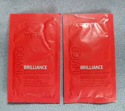 Wella Professionals Invigo Brilliance Lime Caviar Shampoo & Mask 0.5 fl Oz