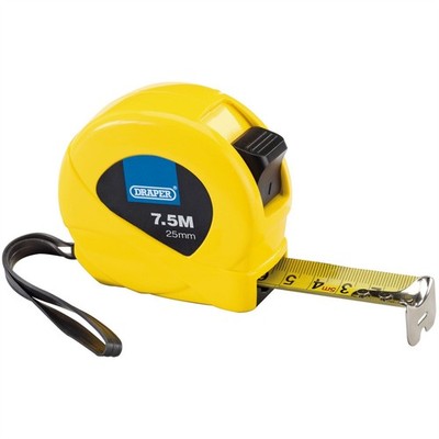 Draper Maßbänder Gürtelclip 7,5 m/25 Fuß x 25 mm 3 Farben 12 Stück Spender12