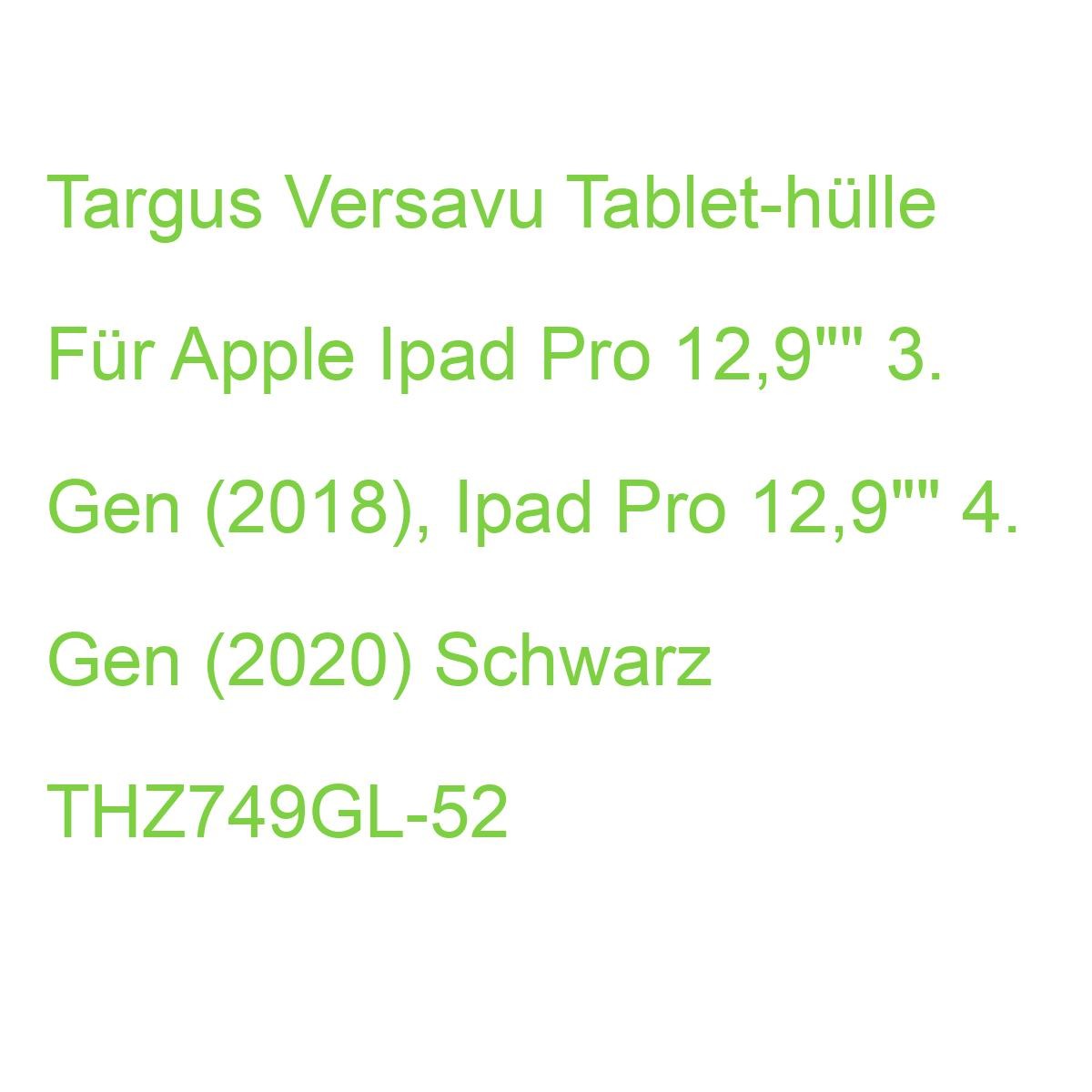 Targus Versavu Tablet-hülle Für Apple Ipad Pro 12,9″“ 3. Gen (2018), Ipad Pro 12