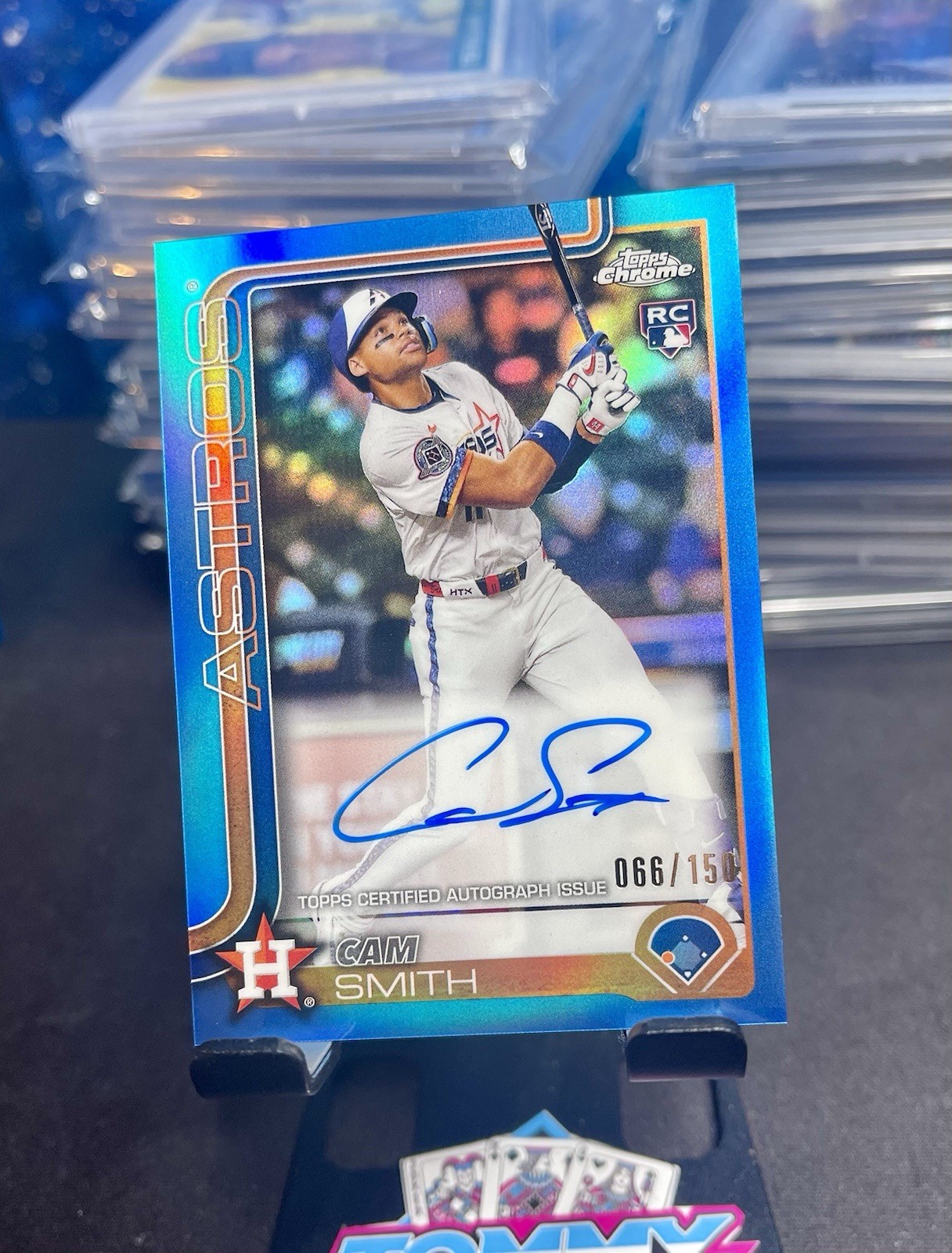 🚀 2025 Topps Chrome Rookie Auto Cam Smith SP Blue Refractor /150 (AU, RC)‼️