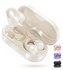 i21 Open Ear Clip On Earbuds Wireless Bluetooth Ear Clip Headphones with Mic,...