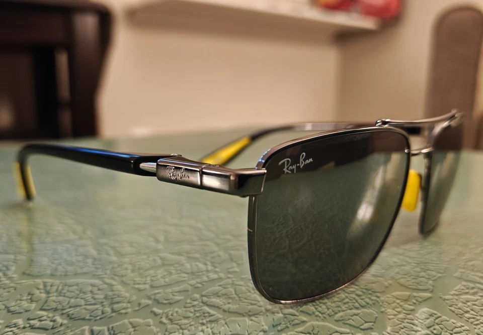 Gafas de sol Ray-Ban RB3715M SCUDERIA FERRARI Gunmetal - lentes plateadas Foto 4 de 4