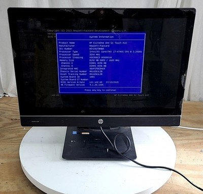 HP ELITEONE 800 G1 TOUCH AIO W5Y24UT-ABA All-In-One Intel I7-4790S 8GB SEE NOTES
