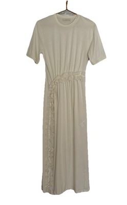 ULLA Johnson Lilia Midi Dress Women s Small Organic Cotton Ivory Creme SS