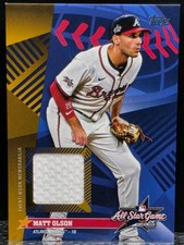 2025 Topps Update Series - All-Star Stitches Matt Olson #AS-MO Gold /50 (MEM)