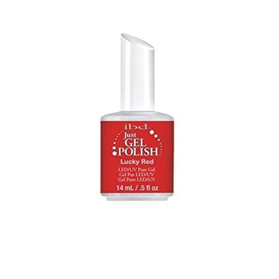 IBD Just Gel Nail Polish, Lucky Red, 0.5 Fluid Ounce Red 