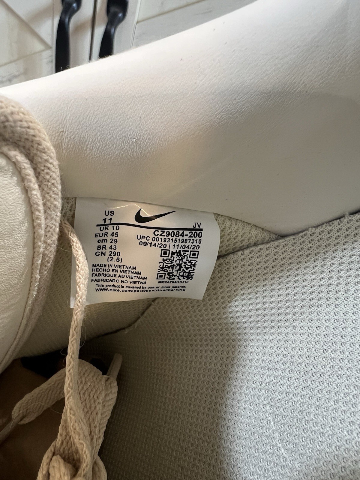 Nike Air Force 1 Low x Stussy" Fossil Stone”- Size 11 - CZ9084-200 - 2020 thumbnail 12