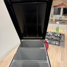 Slim Tall Kitchen Rubbish Waste Bin Recycling Multi Compartment Pedal Dustbins