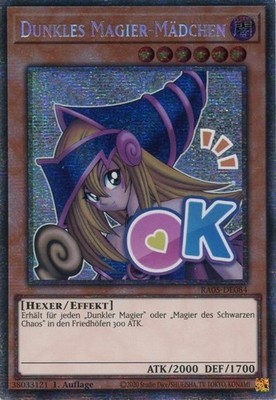 DUNKLES MAGIER MÄDCHEN - RA05-DE084 Starlight Rare / Near Mint Deutsch 