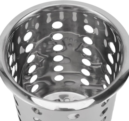 Health Gear Kitchen Utensil Holder Spoon Fork Storage Bucket, With Holes - Picture 7 of 9