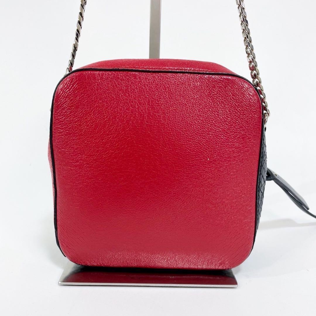 Jimmy Choo 2WAY Python Pattern Leather Shoulder B… - image 3