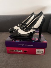 Funtasma/Pleaser CONTESSA-06 High-Heels Plateau Pumps Black/White Gr. 39