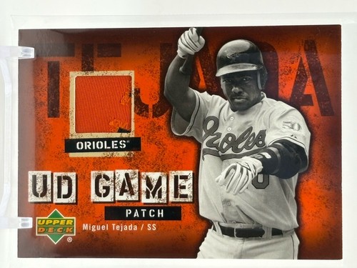 2006 Upper Deck Miguel Tejada Ud Game Patch Game Used Jersey Baltimore Orioles
